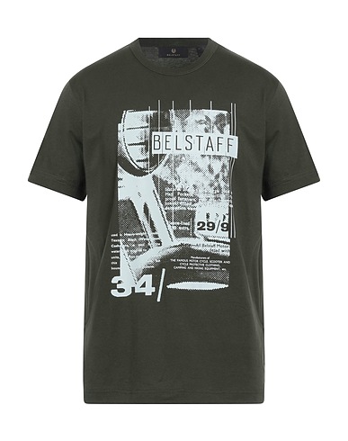 BELSTAFF T-shirt Dark green 100% Cotton
