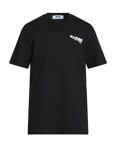 MSGM T-shirt Black 100% Cotton