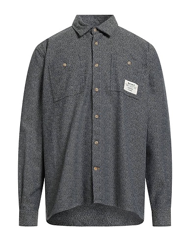 BARBOUR Hemd mit Muster Nachtblau 100% Baumwolle