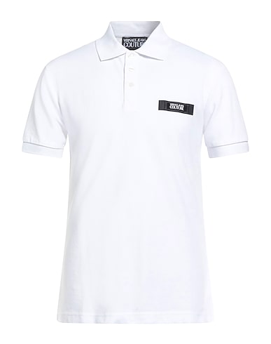 VERSACE JEANS COUTURE Polo shirt White 100% Cotton
