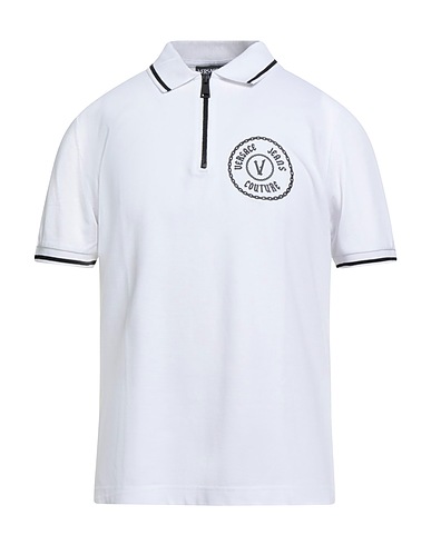 VERSACE JEANS COUTURE Polo Bianco 100% Cotone