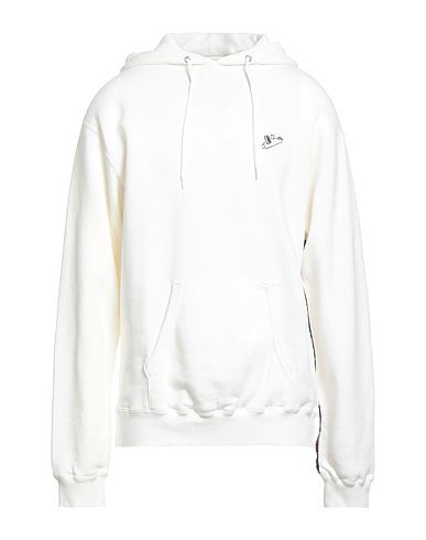 UNIFORM EXPERIMENT Hooded track jacket  White 100% Cotton, Polyester, Rayon