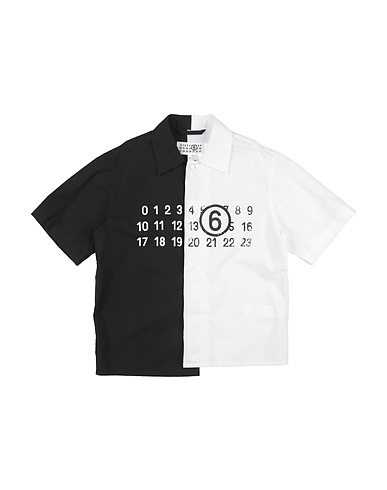 MM6 MAISON MARGIELA Hemd mit Muster Weiß 100% Baumwolle