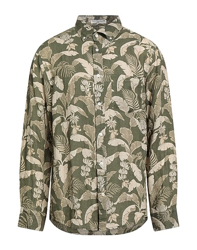 GANT Linen shirt Military green 100% Linen