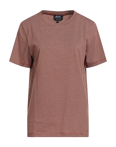 A.P.C. T-shirt Marrone 100% Cotone