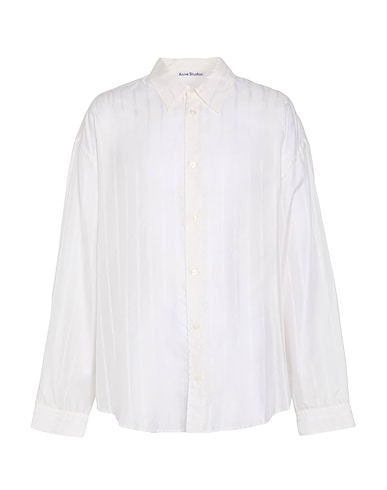 ACNE STUDIOS Patterned shirt Ivory 100% Cupro