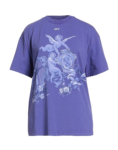 OFF-WHITE™ T-shirt Purple 100% Cotton, Elastane