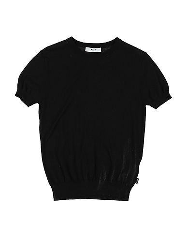 MSGM Pullover Nero 100% Cotone
