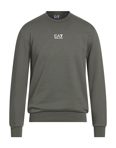 EA7 Sweatshirt Military green 85% Cotton, 15% Polyester