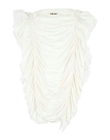 CULT GAIA Топ без рукавов Слоновая кость 96% Вискоза, 4% Эластан