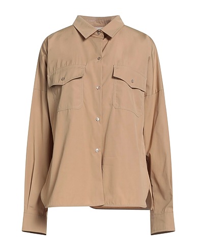 WEEKEND MAX MARA Solid colour shirts & blouses Camel 100% Cotton