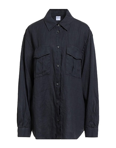 ASPESI Λινό πουκάμισο Σκούρο μπλε της νύχτας 100% Λινό