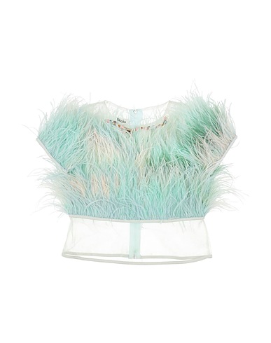 NIKOLIA Top Light green 100% Polyester, Feathers