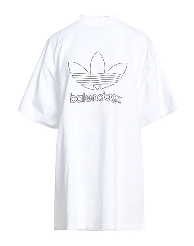 BALENCIAGA x ADIDAS ORIGINALS T-shirt Bianco 100% Cotone