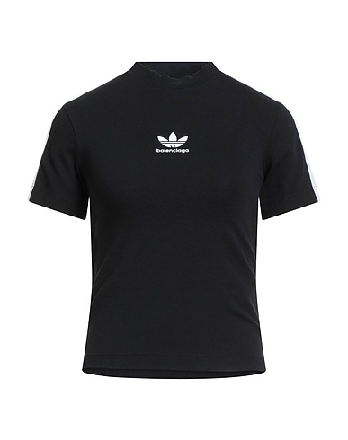 BALENCIAGA x ADIDAS ORIGINALS T-shirt Black 94% Cotton, 6% Elastane