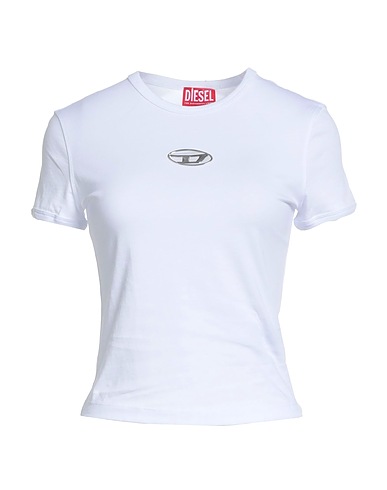 DIESEL T-shirt Bianco 100% Cotone