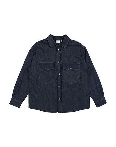 ASPESI Denim shirt Blue 99% Cotton, 1% Elastane