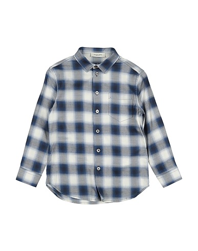 GOLDEN GOOSE Patterned shirt Blue 50% Cotton, 35% Viscose, 15% Lyocell