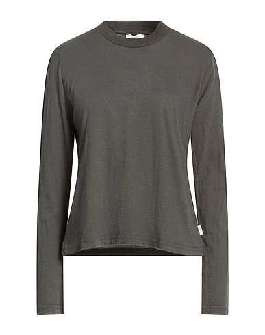 CROSSLEY Basic T-Shirt Charcoal 70% Cotton, 30% Cashmere