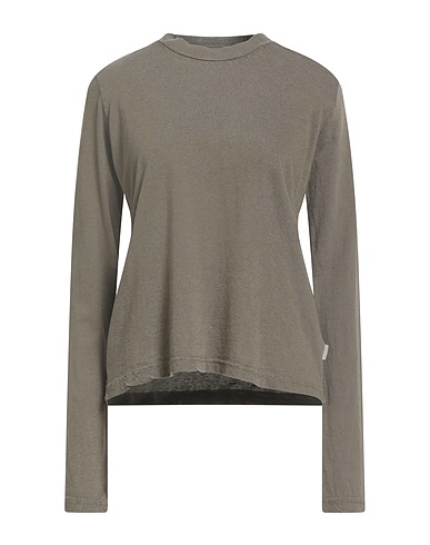 CROSSLEY Basic T-Shirt Khaki 70% Cotton, 30% Cashmere