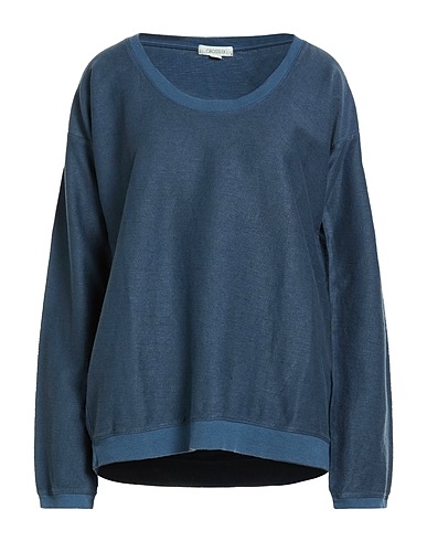 CROSSLEY Sweatshirt Slate blue 64% Cotton, 36% Linen