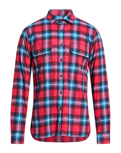 XACUS Checked shirt Red 100% Cotton
