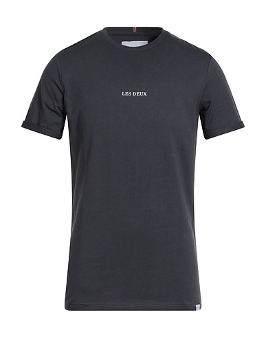 LES DEUX Basic T-Shirt Charcoal 100% Cotton