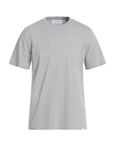 LES DEUX Basic T-Shirt Light grey 70% Cotton, 30% Wool