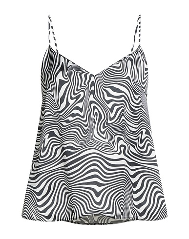 VETEMENTS Top Black 81% Viscose, 19% Silk