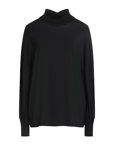 D.EXTERIOR T-shirt Black 75% Modal, 15% Polyamide, 10% Elastane, Merino Wool, Synthetic fibers