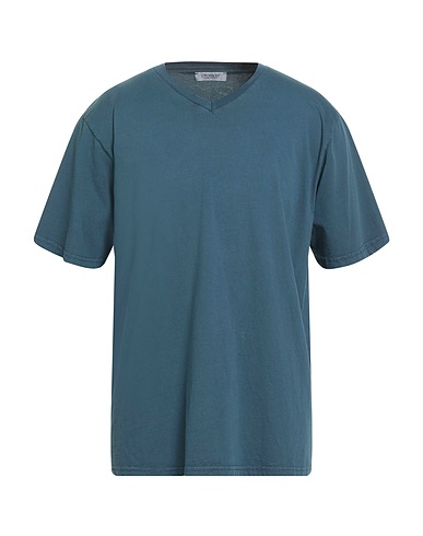 CROSSLEY Basic T-Shirt Slate blue 100% Cotton