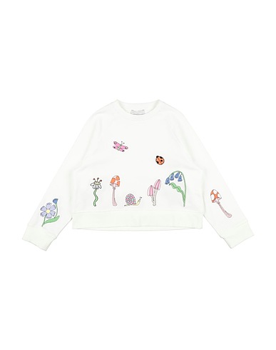 STELLA McCARTNEY KIDS Sweatshirt White 100% Cotton