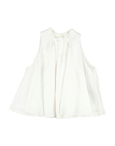 BALMAIN Top Off white 100% Viscose