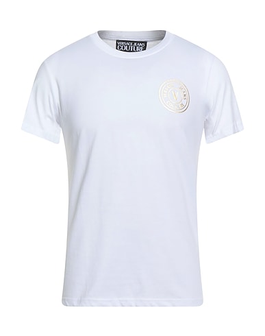 VERSACE JEANS COUTURE T-shirt Bianco 100% Cotone