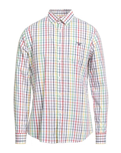 BARBOUR Checked shirt White 100% Cotton
