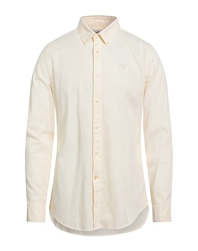 BARBOUR Solid colour shirt Ivory 100% Cotton