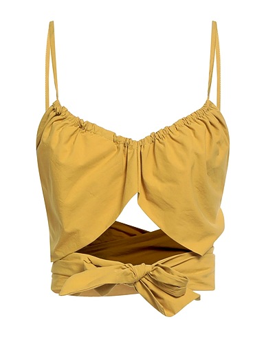 OTTOD'AME 탑 머스타드 100% 코튼