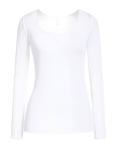 DANIELE FIESOLI T-shirt COLLEZIONE N_01 White 64% Viscose, 18% Nylon, 10% Wool, 8% Elastane