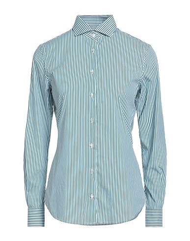 XACUS Gestreiftes Hemd Aquamarin 75% Baumwolle, 22% Polyamid, 3% Elastan