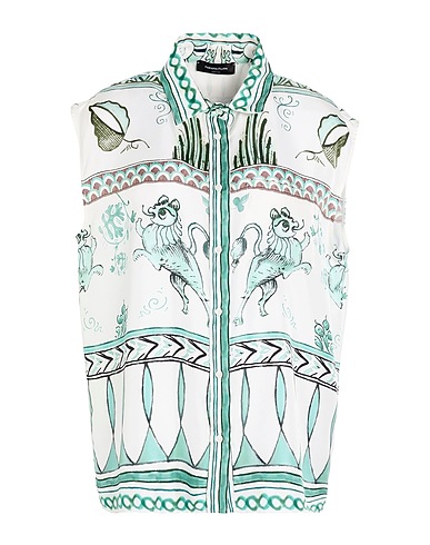 FABIANA FILIPPI Patterned shirts & blouses White 100% Silk