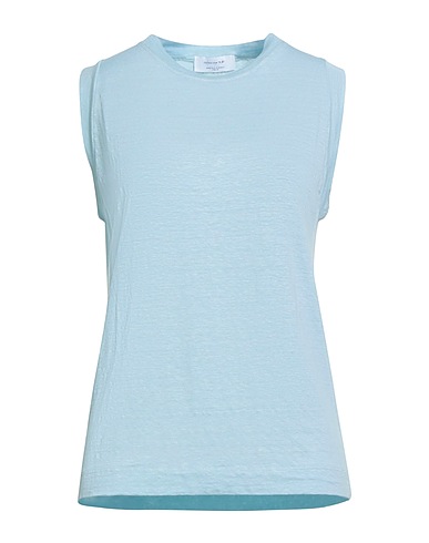 DANIELE FIESOLI Basic T-Shirt COLLEZIONE N_01
 Sky blue 94% Linen, 6% Elastane