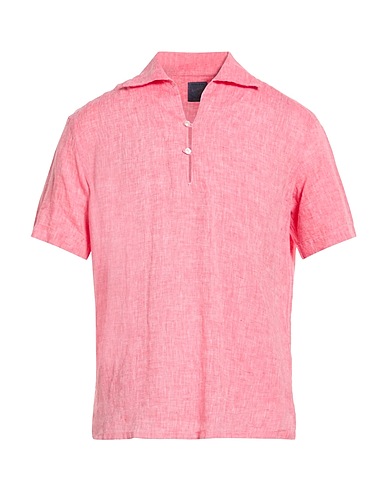 BARBA Napoli Linen shirt Pink 100% Linen