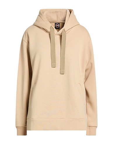 COLMAR Hooded track jacket Beige 66% Cotton, 34% Polyester