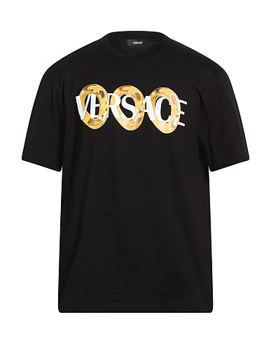 VERSACE T-shirt Black 100% Cotton