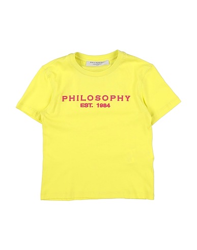 PHILOSOPHY di LORENZO SERAFINI T-shirt VERDE LIME 100% Cotton, Elastane