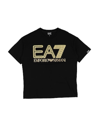 EA7 T-shirt NERO 100% Cotton