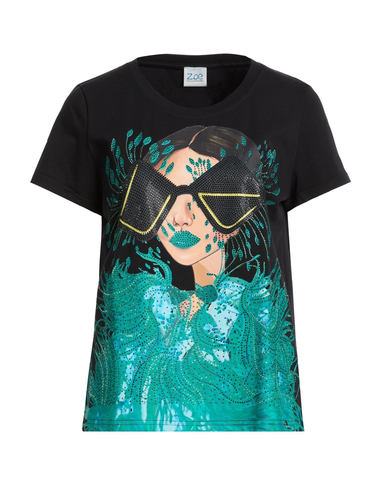 Z.O.E. ZONE OF EMBROIDERED - 티셔츠