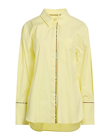 BURBERRY Shirts | Pastel yellow Women‘s Solid Color Shirts & Blouses | YOOX