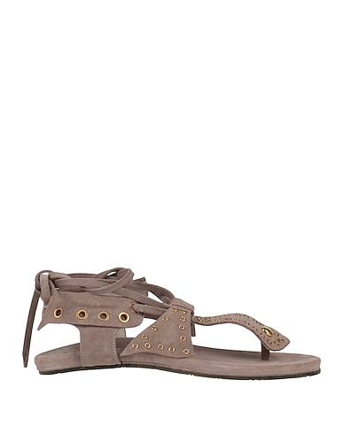 MISS GRANT Flip flops Grey Leather