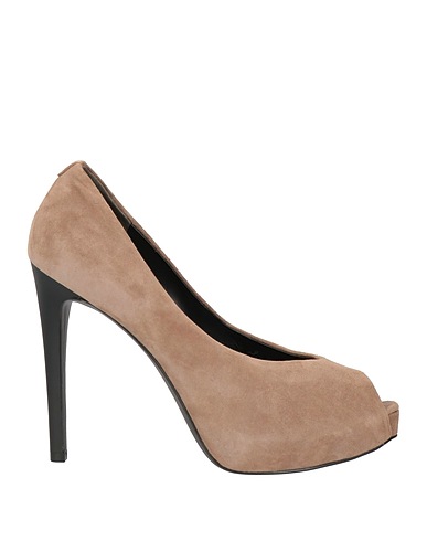 GUESS Pumps Maulwurfsgrau Leder